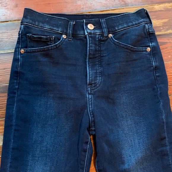 Express Dark Wash High Rise Skinny Jeans - Picture 2 of 10